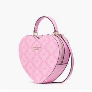 Kate Spade Love Shack Spade Flower  Heart Crossbody, Parisian Rose NWT